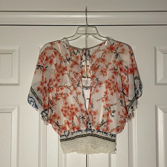 Poncho Top Knit Blouse - Picture 4 of 8